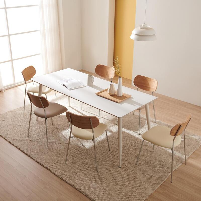 데우스 6인 통세라믹 12T 1800 식탁 의자 세트