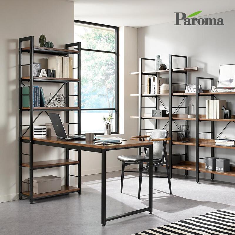 파로마 로아 H형 조립식 책장 테이블 책상 1600