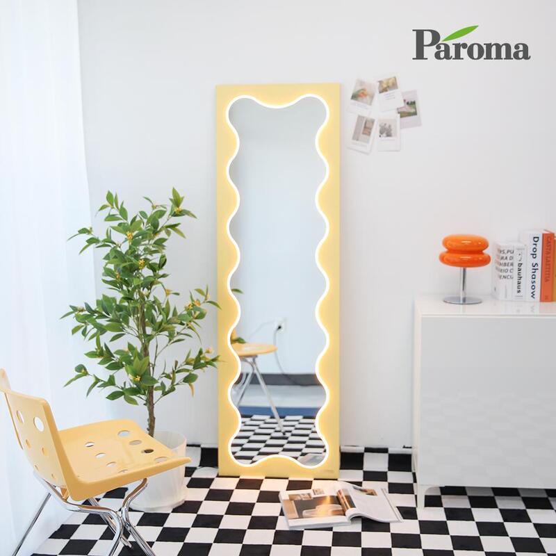 파로마 클라르 웨이브 인테리어 스탠드 LED 전신거울
