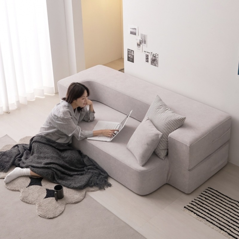 [파로마 초이스] 제이픽스 헤이즈 조야 이지클린 아쿠아텍스 패브릭 좌식 접이식 소파베드 소파