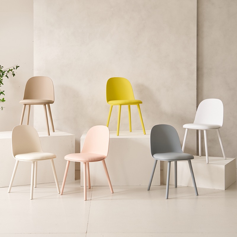 [파로마 초이스] 제이픽스 MJ 화이트 패브릭 인테리어 카페 식탁 의자