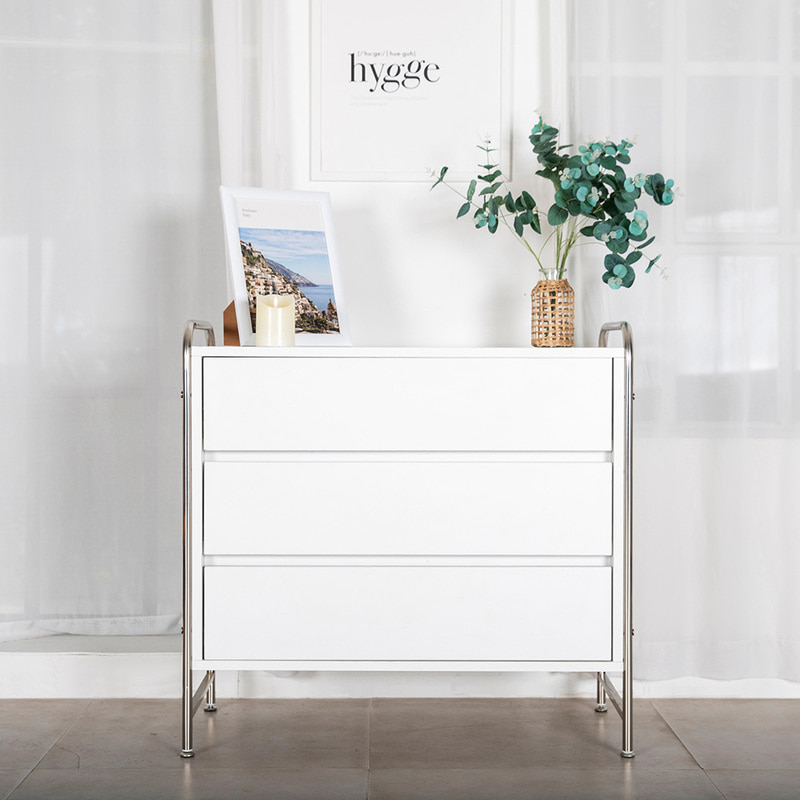 파로마 아크 미드센추리 모던 800 3단 서랍장